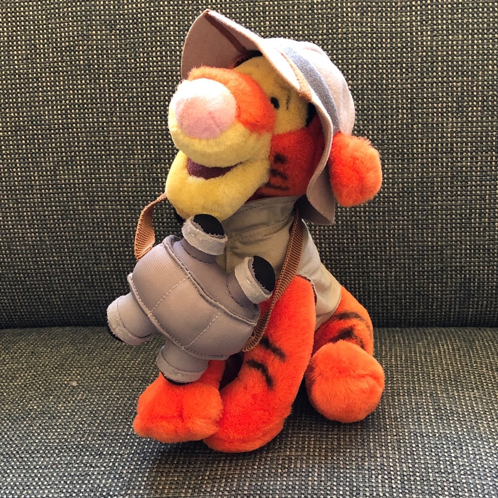 Disney Orange Plush with Yellow and Black Accent Tag